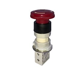 Airblock - Μπουτόν αέρος  BE 325 ST RD  AIRBLOCK  τριοδικό M5 κουμπωτό EMERGENCY