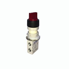 Airblock - Περιστρεφόμενη βαλβίδα αέρος BR 328 ST 00 AIRBLOCK τριοδική 1/8" κουμπωτή