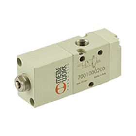 Airblock - Βαλβίδα αέρος πείρου MEV 23 TAS NC 3/2 1/8" METAL WORK - διαστάσεις 